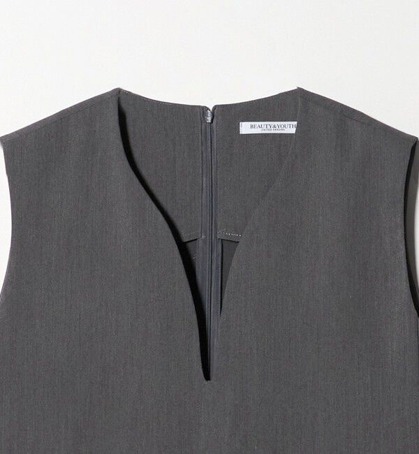 BEAUTY&YOUTH UNITED ARROWS「【WEB限定】ドレープツイル キーネックワンピース ウォッシャブル」|ワンピース|