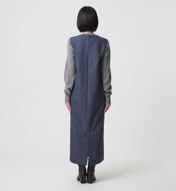 BEAUTY&YOUTH UNITED ARROWS「【WEB限定】ドレープツイル キーネックワンピース ウォッシャブル」|ワンピース|