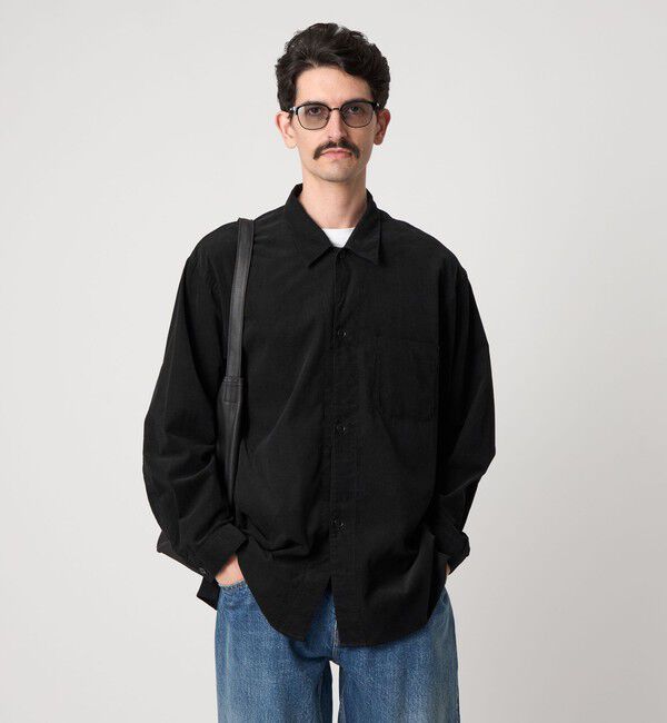 STEVEN ALAN「＜Steven Alan＞ マイクロ コーデュロイ オープンカラー オーバー シャツ」|シャツ・ブラウス|