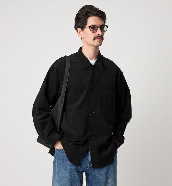 STEVEN ALAN「＜Steven Alan＞ マイクロ コーデュロイ オープンカラー オーバー シャツ」|シャツ・ブラウス|