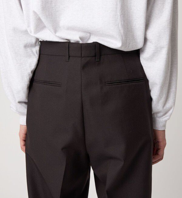 STEVEN ALAN「＜Steven Alan＞ ウール オックスフォード アウト ワンプリーツ スラックス」|スラックス|