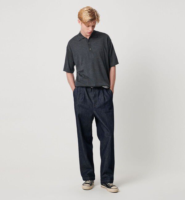 BEAUTY&YOUTH UNITED ARROWS「SPIFFY ウール 3B ショートスリーブ ポロシャツ ウォッシャブル」|ニット・セーター|