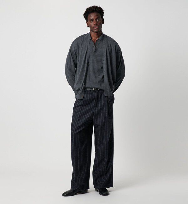 BEAUTY&YOUTH UNITED ARROWS「SPIFFY ウール 3B ショートスリーブ ポロシャツ ウォッシャブル」|ニット・セーター|