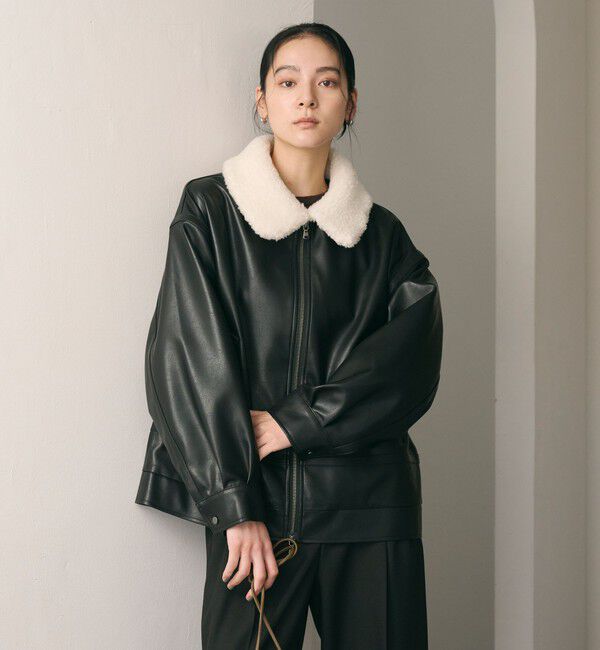BEAUTY&YOUTH UNITED ARROWS「【WEB限定】レザーライク 2WAYブルゾン」|ブルゾン・スタジャン|