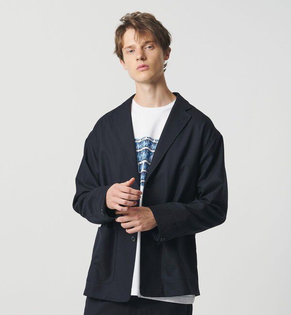 California General Store「＜CGS.＞TW サキソニー カバーオール ジャケット」|ミリタリージャケット|NAVY