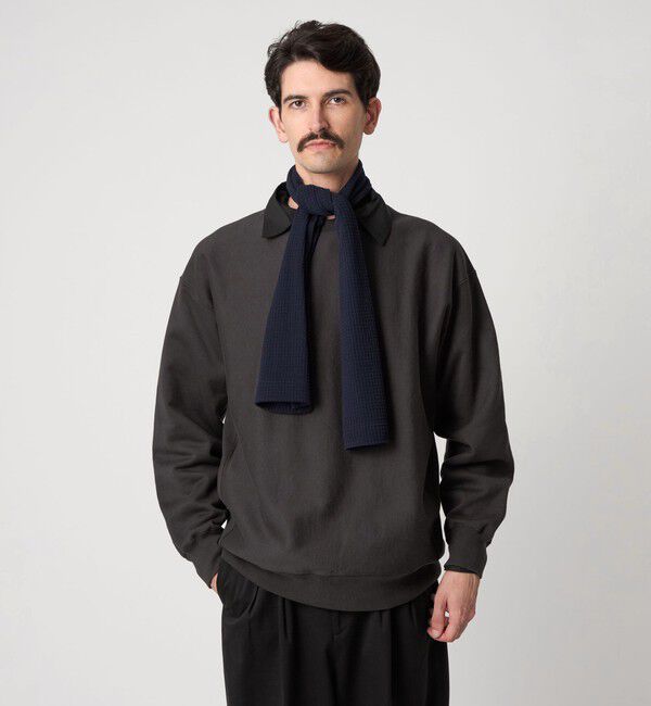 STEVEN ALAN「＜Steven Alan＞ キモウ ウラケ セットイン クルーネック スウェット」|スウェット・ジャージ|DK.GRAY