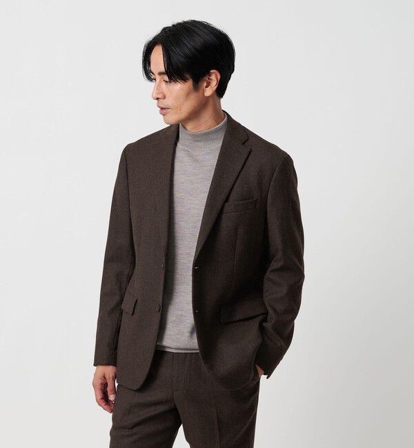 BEAUTY&YOUTH UNITED ARROWS「ストレッチ サキソニー 2B ジャケット セットアップ対応」|テーラードジャケット|