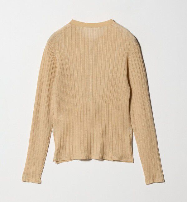 BEAUTY&YOUTH UNITED ARROWS「アルパカブレンド ランダムリブ ヘンリーネックプルオーバー」|ニット・セーター|