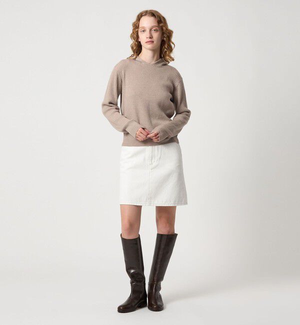 STEVEN ALAN「＜Steven Alan＞ウール リブ ニット フーディー」|ニット・セーター|