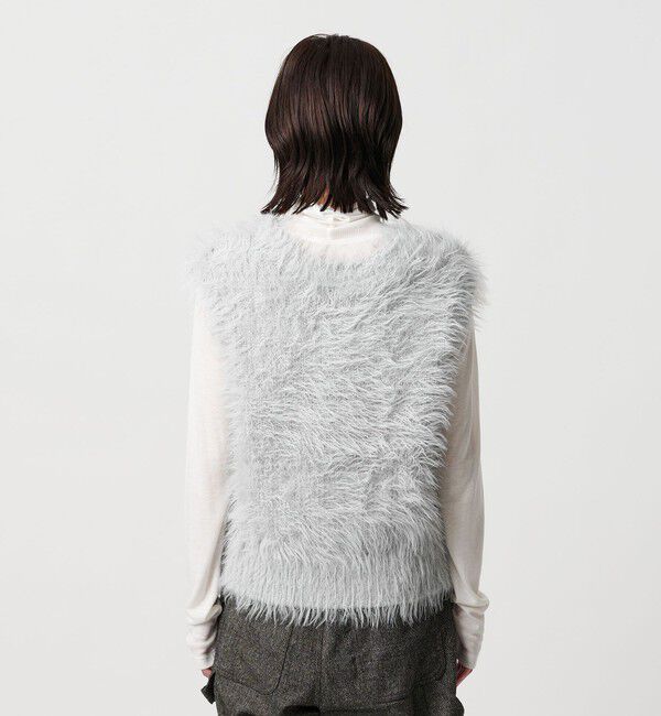 BEAUTY&YOUTH UNITED ARROWS「【WEB限定】フェザーヤーン ラメニット 2WAYベスト」|ニット・セーター|