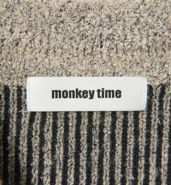 MONKEY TIME「ループヤーン プレーティング ポロシャツ」|ニット・セーター|