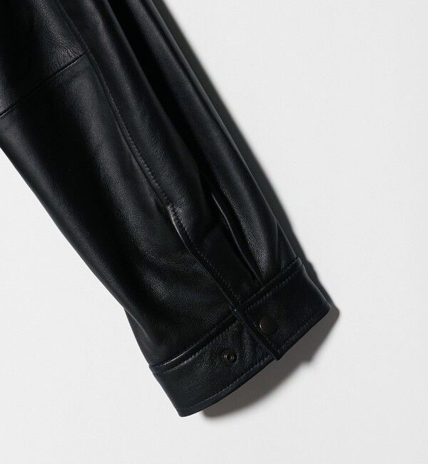 BEAUTY&YOUTH UNITED ARROWS「シープレザー ノーカラージップブルゾン」|その他|