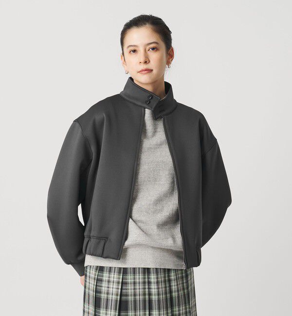 BEAUTY&YOUTH UNITED ARROWS「【WEB限定】ダブルニット ジップスタンドブルゾン ウォッシャブル」|ブルゾン・スタジャン|