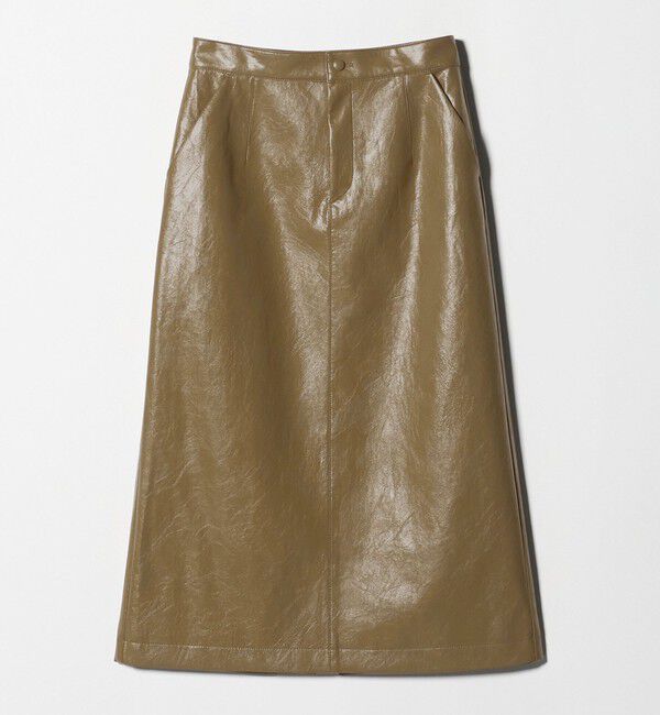 BEAUTY&YOUTH UNITED ARROWS「レザーライク Aラインスカート」|台形|