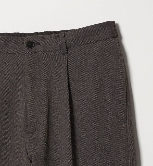 BEAUTY&YOUTH UNITED ARROWS「ツイル 1プリーツ テーパード パンツ NO.5 ヨコストレッチ」|チノ|