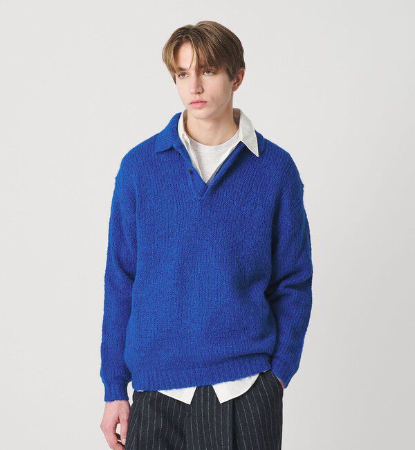 BEAUTY&YOUTH UNITED ARROWS「バブル ニット 2B ポロシャツ」|ニット・セーター|