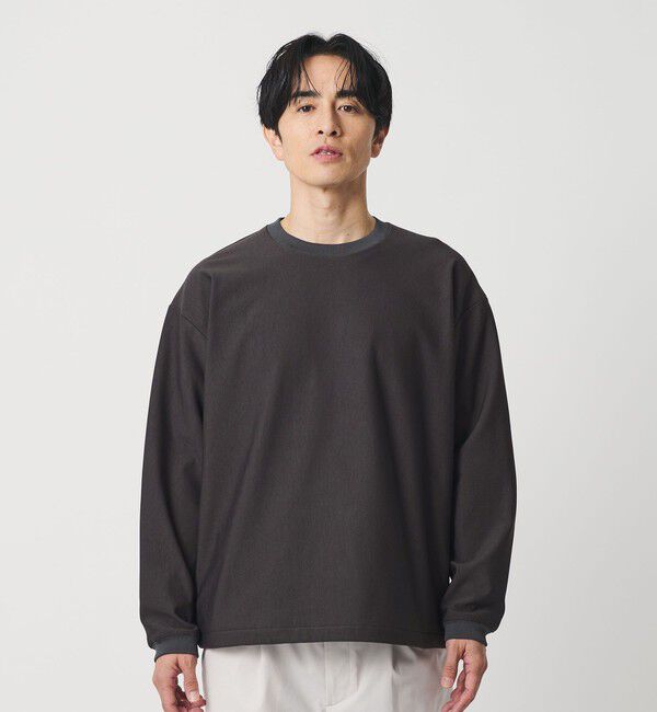 BEAUTY&YOUTH UNITED ARROWS「&rdquo;パーフェクトストレッチ&rdquo; アジャスト クルーネック トップス 伸縮性あり」|Tシャツ・カットソー|
