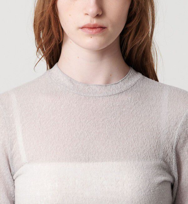 ATTISESSION「＜ATTISESSION＞シアー ジャガード バックオープン プルオーバー トップス 」|その他|