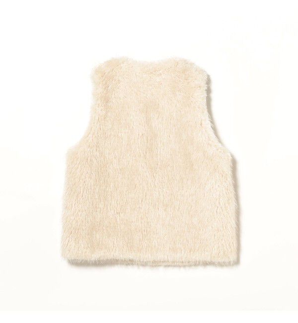 Demi-Luxe BEAMS 「ウェイビー フェイクファー ジレ」|ダウン|