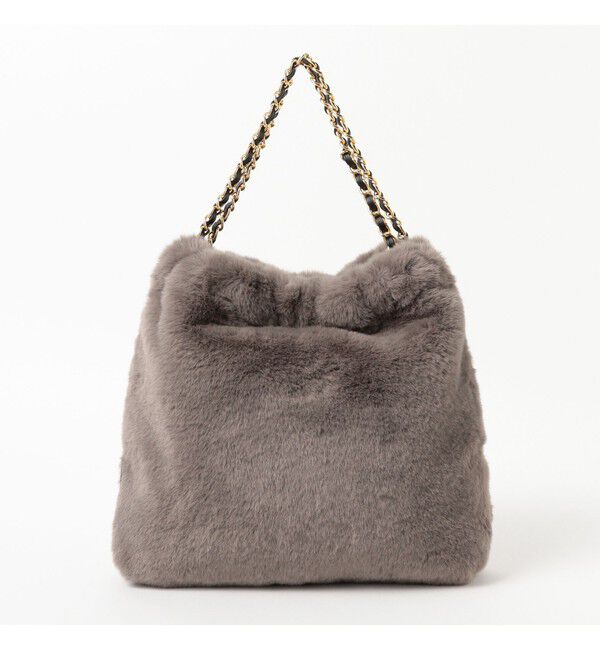 Demi-Luxe BEAMS 「VIOLAd&rsquo;ORO / エコファー チェーン バッグ」|トートバッグ|