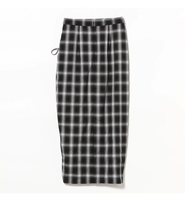 Ray BEAMS 「チェック シャーリング タイトスカート」|タイト|