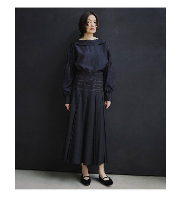 Ray BEAMS 「RBS / アーム タック ボートネック ブラウス」|シャツ・ブラウス|