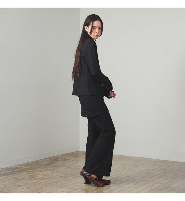 Ray BEAMS 「レース スカート セット フレア パンツ」|チノ|