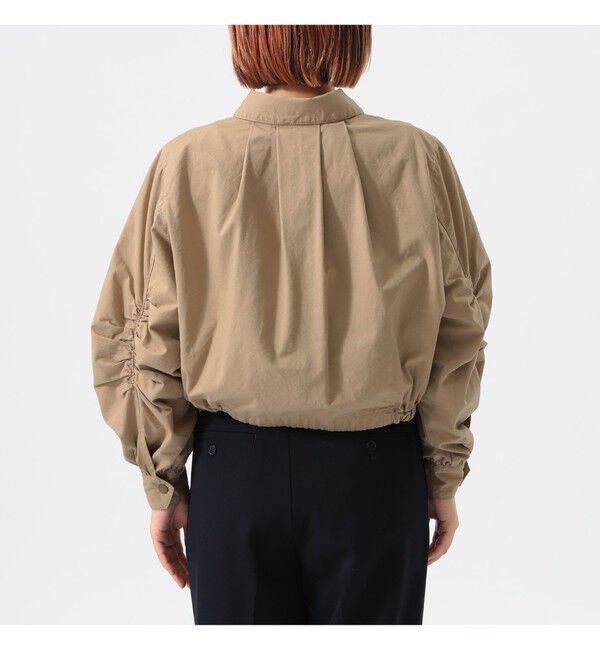 BEAMSBOY「maturely / コットン シルク ジッパー ブルゾン」|ブルゾン・スタジャン|