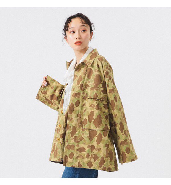 BEAMSBOY「【別注】BUZZ RICKSON'S / ヘリンボーン カモ ジャケット」|ブルゾン・スタジャン|