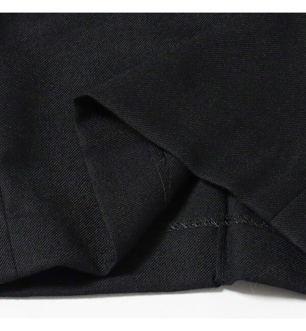 BEAMSBOY「ポリエステル ウール ツープリーツ ワイドパンツ」|チノ|