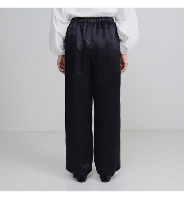 Demi-Luxe BEAMS 「アセテート サテン ワイドパンツ」|チノ|