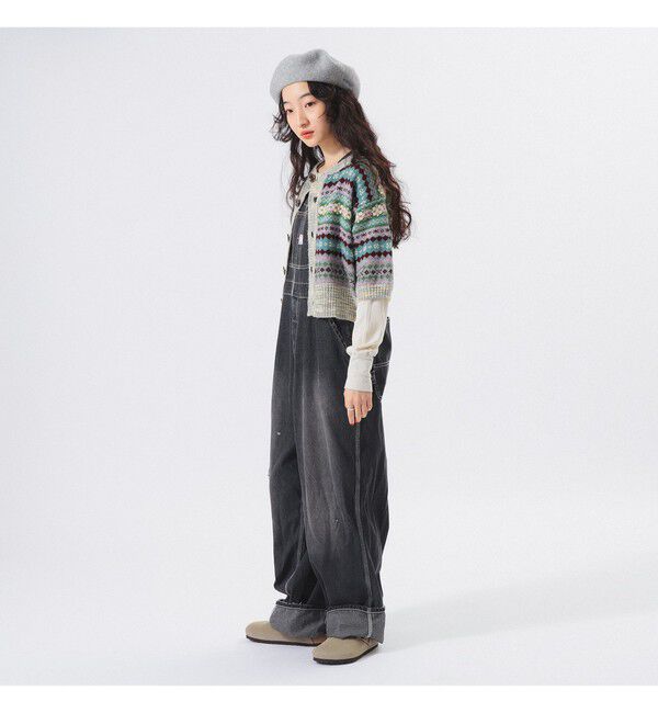 BEAMSBOY「フェアアイル 5分袖 カーディガン」|ベスト・ジレ|