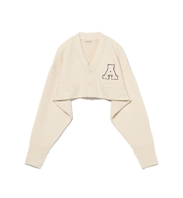 BEAMSBOY「ショート レタード カーディガン」|ニット・セーター|