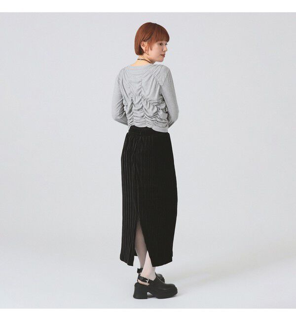 Ray BEAMS 「リブ シャーリング カーディガン」|カーディガン|