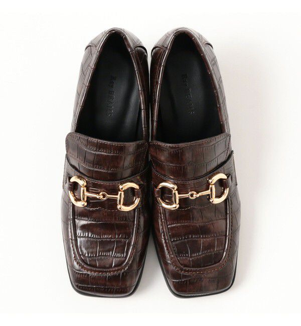 Ray BEAMS 「スタック ヒール ビット ローファー」|その他|