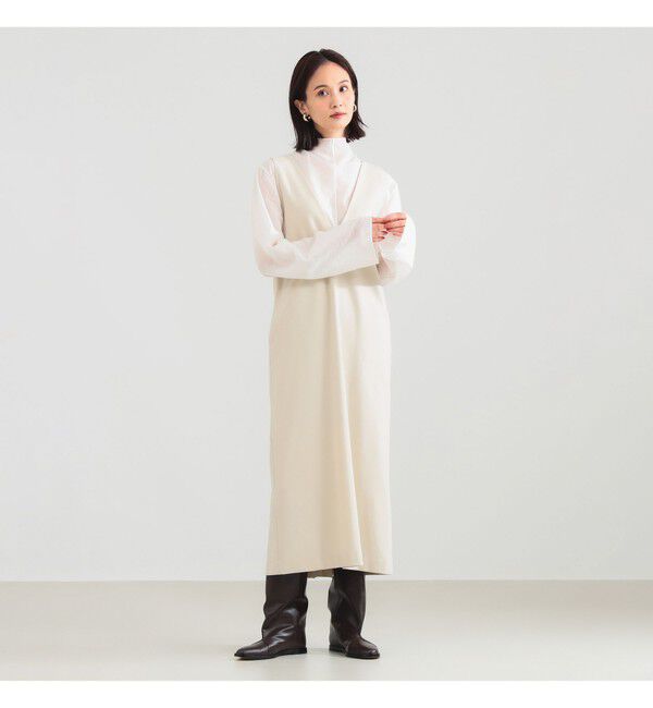 Demi-Luxe BEAMS 「2WAY Vネックワンピース」|ワンピース|