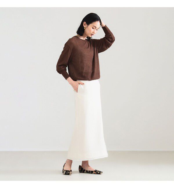 Demi-Luxe BEAMS 「コットン ナイロン デニット プルオーバー」|ニット・セーター|