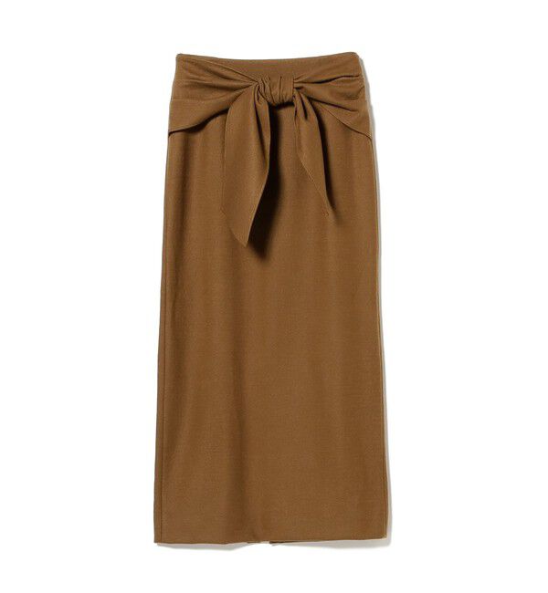 Demi-Luxe BEAMS 「ウール ジャージ リボン スカート」|スカート|