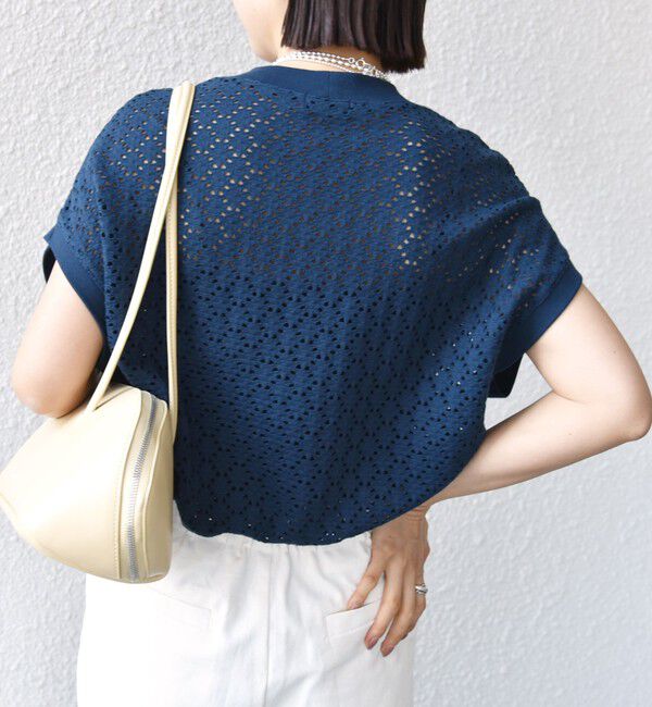 SHIPS for women「《一部追加予約》【WEB限定】〈手洗い可能〉アイレット クルーネック プルオーバー」|Tシャツ・カットソー|