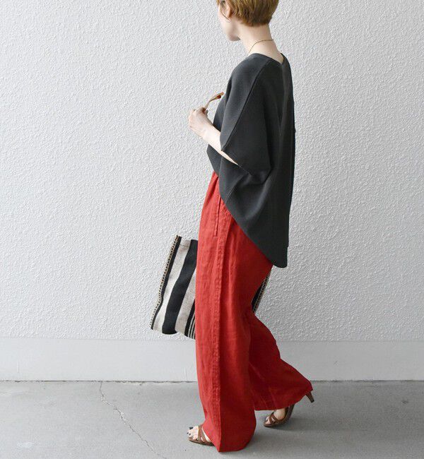 SHIPS any「【WEB限定】SHIPS any:〈洗濯機可能〉ワッフル ワイド TEE」|Tシャツ・カットソー|