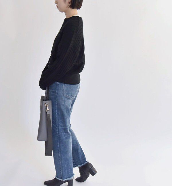 quaranciel「quaranciel:〈洗濯機可能〉ハンサム テーパード デニム パンツ」|デニム|