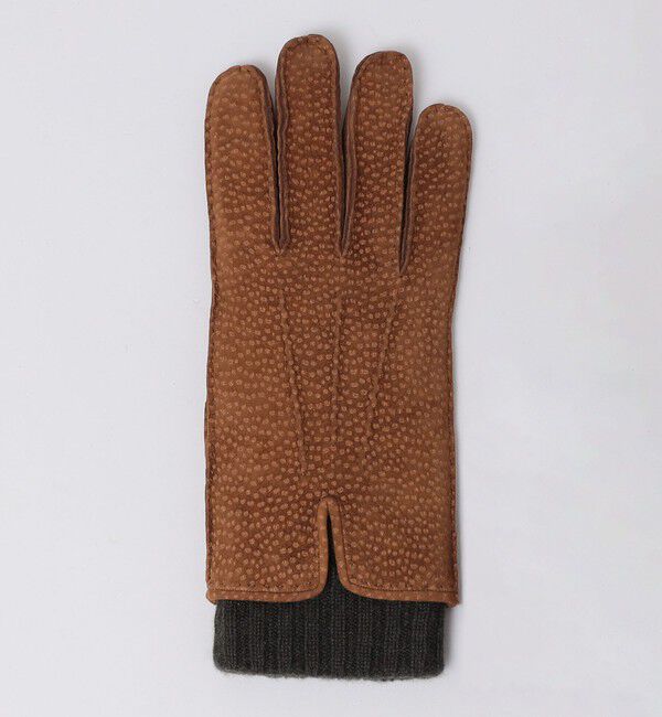 SHIPS「MAZZOLENI: カピバラ ニット コンビ グローブ」|手袋|