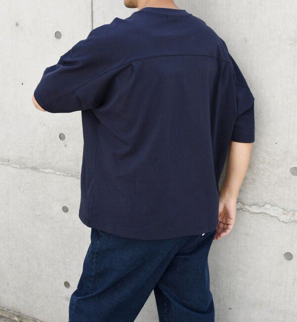 SHIPS any「SHIPS any: バックサイド / スリーブ プリーツ スケアスリーブ ワイド Tシャツ◇」|Tシャツ・カットソー|