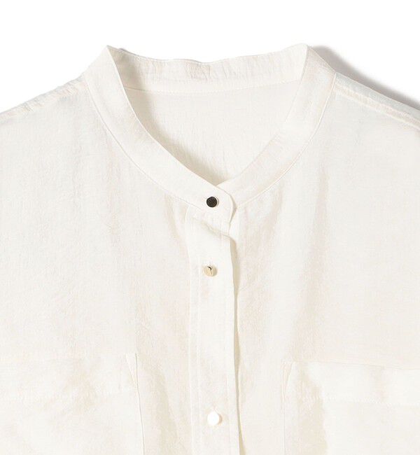 SHIPS for women「《一部追加予約》〈手洗い可能〉シルク混 シアー 羽織 シャツ」|シャツ・ブラウス|