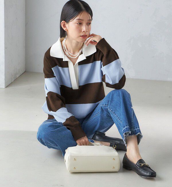 SHIPS for women「【SHIPS別注】WRAPINKNOT:ラガー ニット」|ニット・セーター|