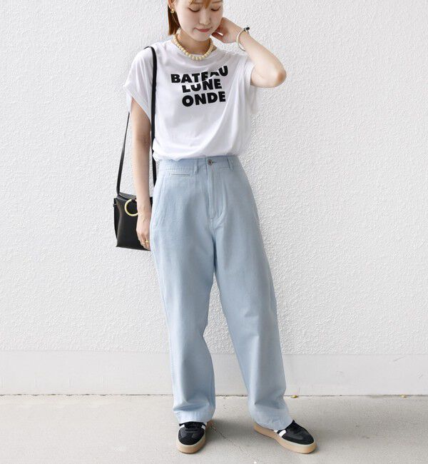 SHIPS for women「【SHIPS別注】Odub:〈洗濯機可能〉ワイド チノ パンツ」|チノ|