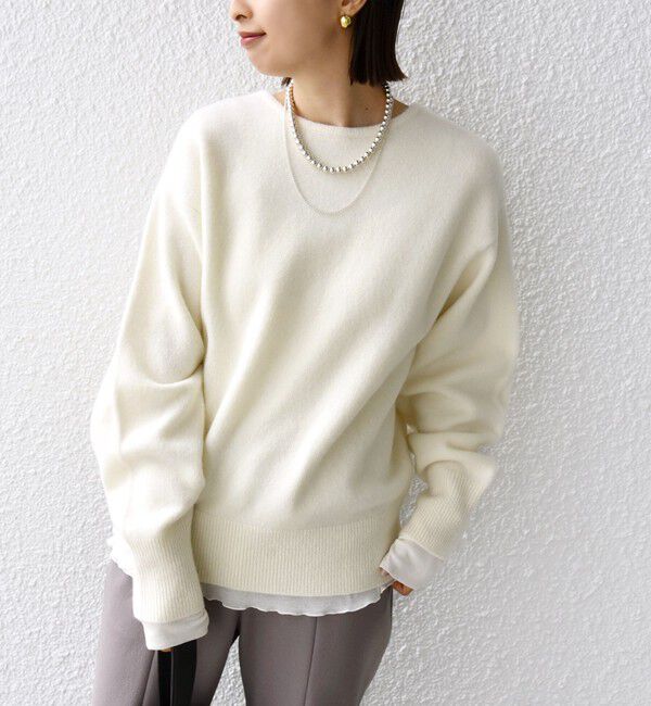 SHIPS for women「〈手洗い可能〉7G ウール カシミヤ ヘンリーネック 2WAY プルオーバー」|ニット・セーター|