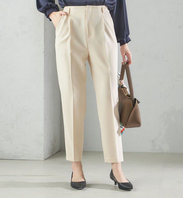 SHIPS for women「〈手洗い可能〉タック テーパード パンツ（セットアップ対応）」|その他|