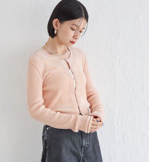 SHIPS for women「Wai＋:〈手洗い可能〉1/18ホック付 カーディガン」|カーディガン|