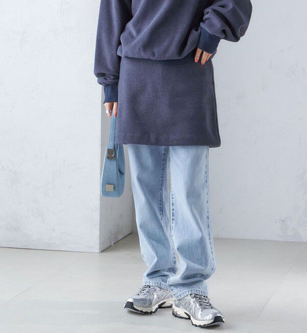 SHIPS for women「【SHIPS別注】onit:〈洗濯機可能〉フリース スカート」|スカート|ネイビー